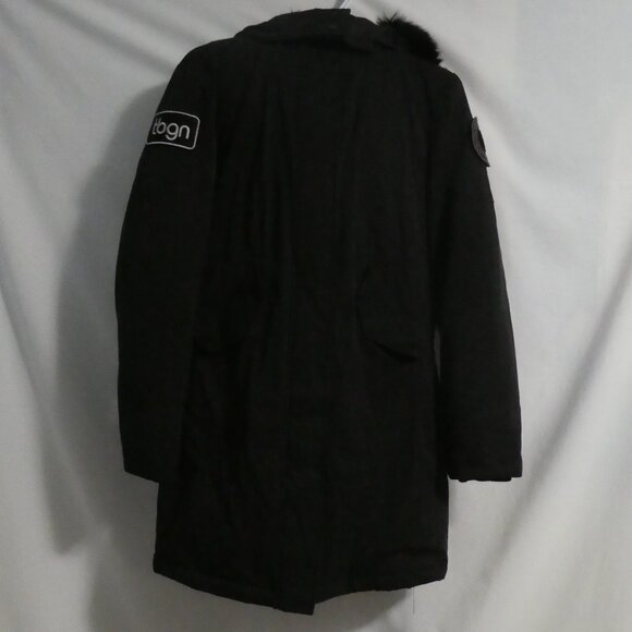 TOBOGGAN Cold Weather Gear | xs - extra small | Black Hooded Long Parka Coat - Picture 2 of 15